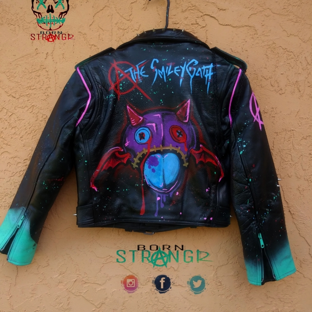 Pink's Dead | Custom Leather (Spiked) | Made2order - Picture 5 of 5